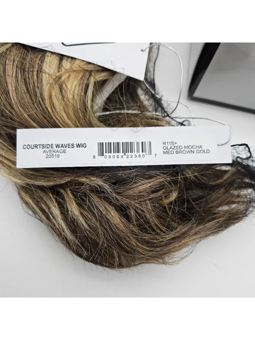 Hairdo Wig Courtside Waves Glazed Mocha Med Brown Gold R11S+ Average NWT
